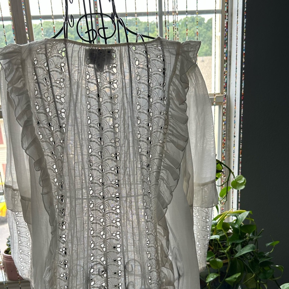 Johnny Was Sarai Ruffle Blouse - Picture 7 of 11